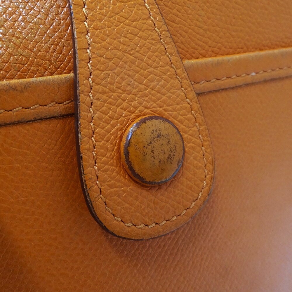 Hermes Hermès Evelyne 2 PM Shoulder Bag, Epsom Leather, Orange, J Stamp - Picture 12 of 16